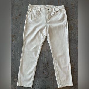 J. Jill Authentic Fit Slim Ankle Denim/size 14/Sand